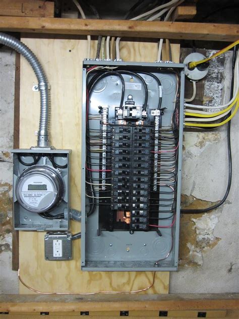 a residential electrical box panel|main electrical panel outside.